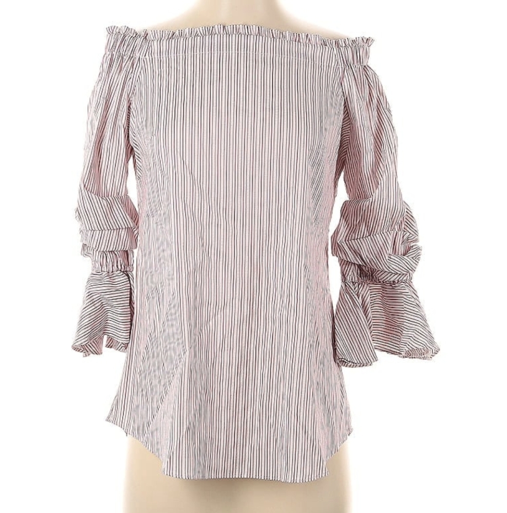 White House Black Market- off Shoulder sz Small blouse